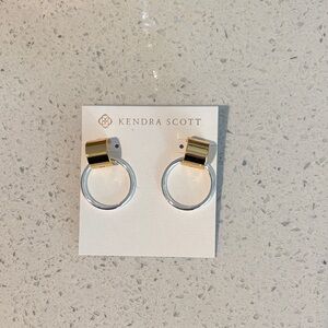 Kendra Scott Two-Tone Gold and Silver Earrings